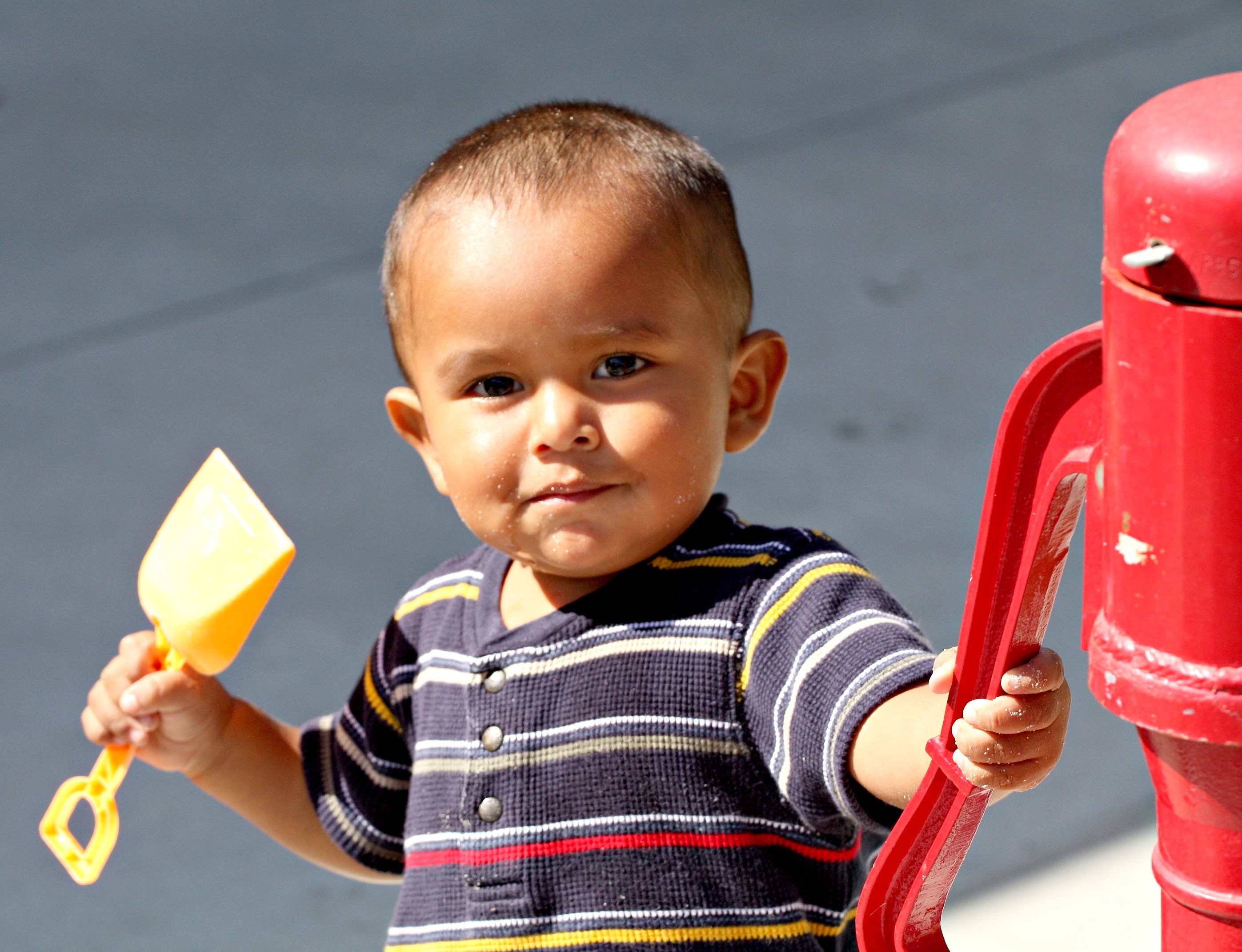 child playing on playground