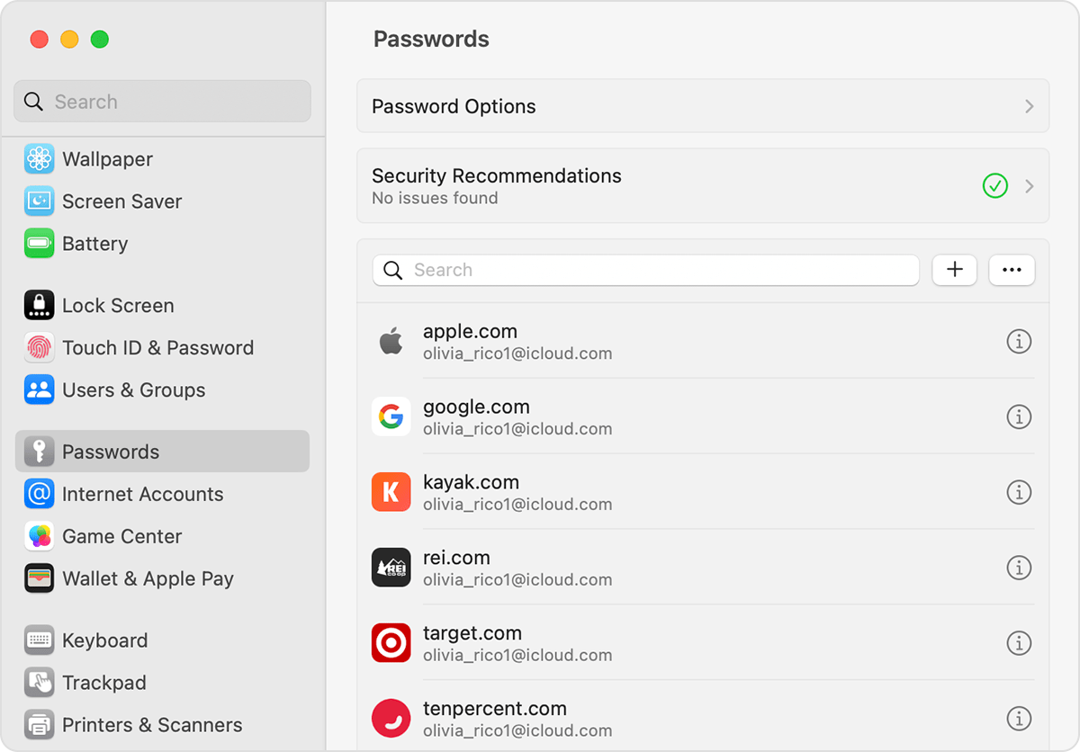 Apple Passwords
