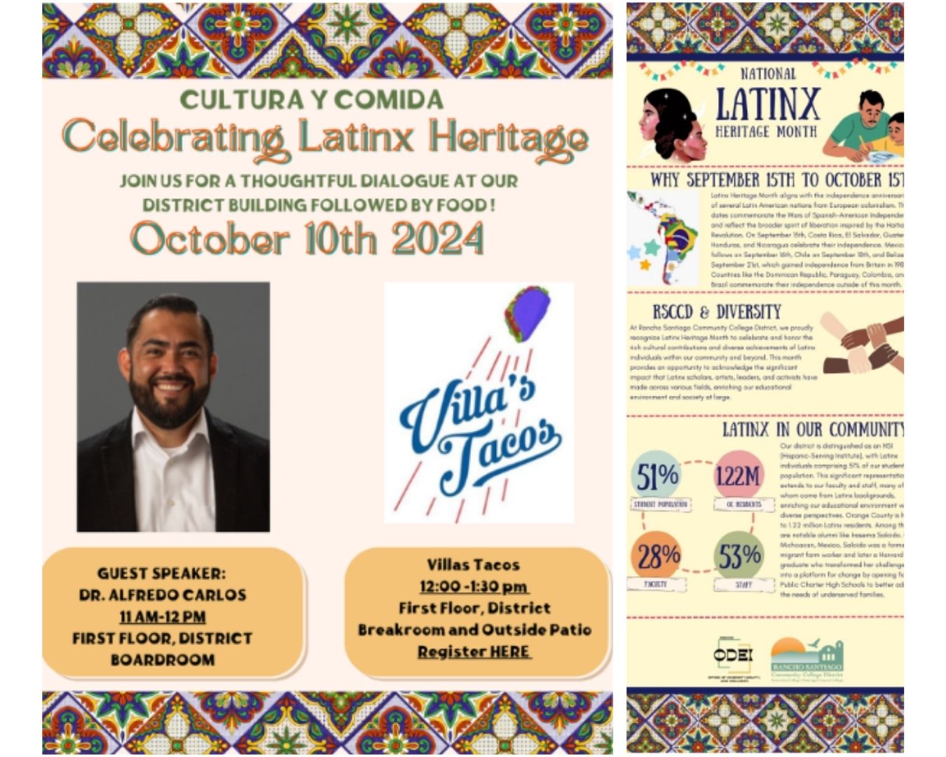 Celebrating Latinx Heritage Flyer