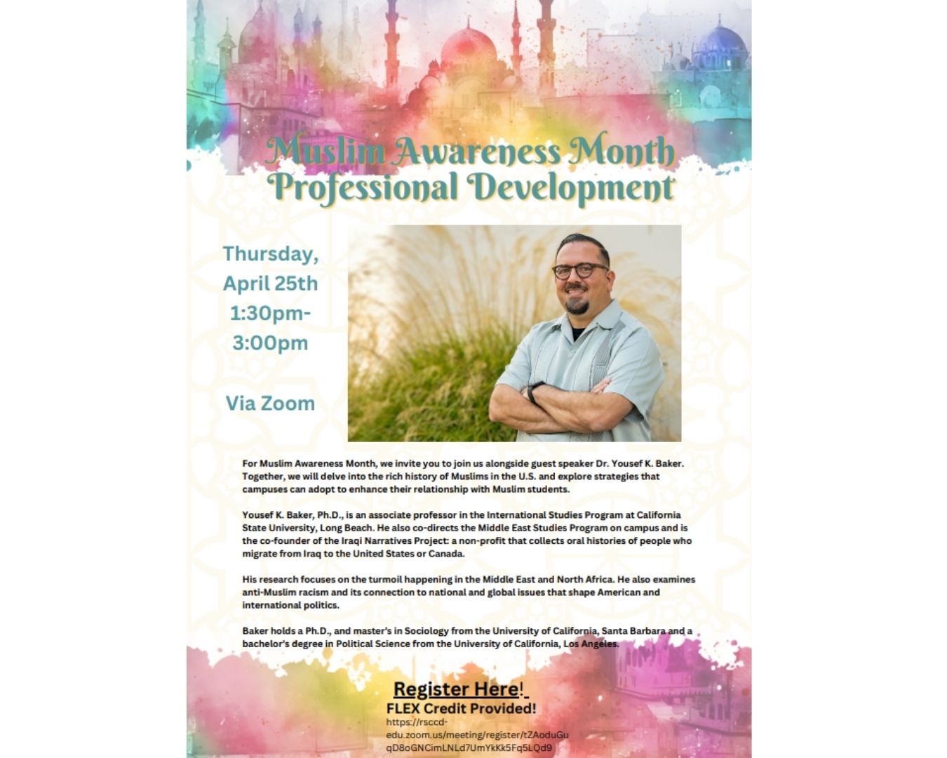 Muslim Awareness Month Flyer